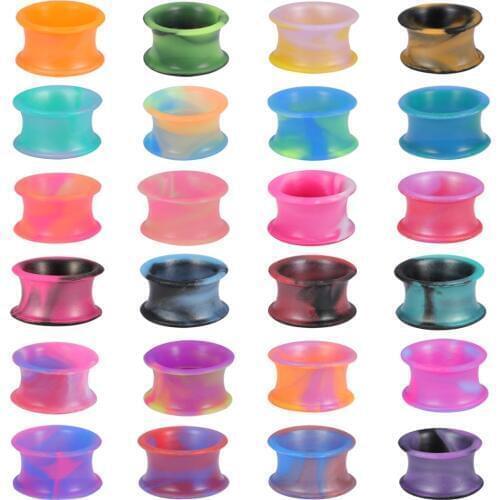 AOEDEJ 5-22mm Silicone Ear Plugs And Tunnels Piercing Expander Piercing Tunnel Ear Tunnels Stretchers Plug oreille Ear Gauges