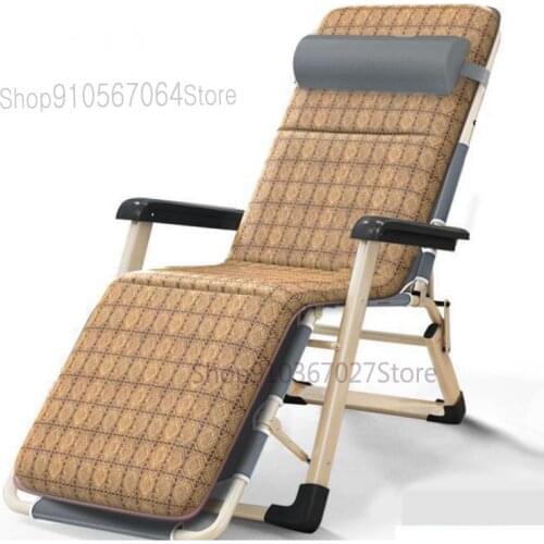 Happy Folding Bed Single Bed Household Simple Lunch Bed Office Adult Nap March Bed Multi Function Reclining Chair