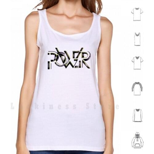 Kp Unique Power tank tops vest 100% Cotton Witness Eye Pink Swish Power Bon Appetit Kiss Katycats Tiger Basket Prism Mouth