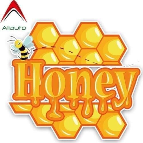 Aliauto Funny Car Sticker Honey Block Decal Accessories PVC for Volkswagen Polo Ford BMW Audi Toyota,16cm*14cm