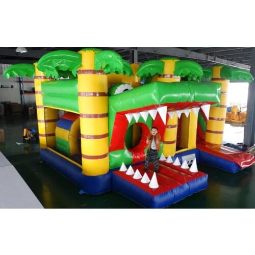 Factory Price Commercial inflatable castle bounce house castle slides inflatable bounce slide combo