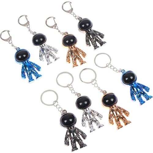 1PC NEW Fashion Otaku 3D Astronaut Space Robot Alien Spaceman Keychain Keyring Alloy Gift For Gadgets For Men Keychain Holder