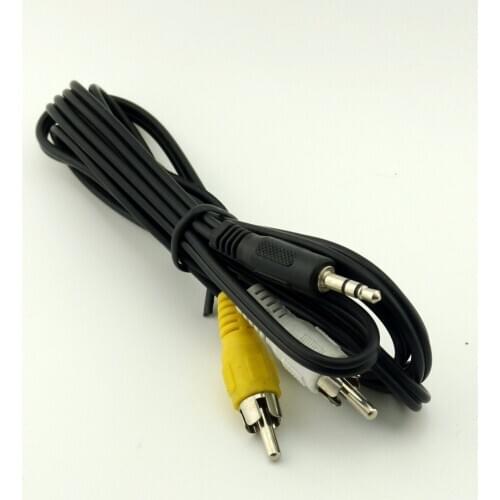 10pcs 3.5mm Stereo Male to 2x RCA Audio & Video Male Extension Connector Adapter Cable 5 feet 1.5m