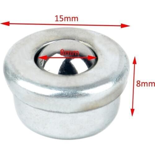 10 Piece Unit Conveyor Ball Bearing Roller Wheels Load CY-8H 8mm Sliver Metal Ball Transfer Bearing Hardware Shafts