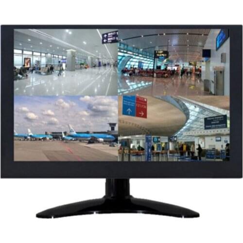 11.6 inch VGA BNC1 BNC2 BNC3 BNC4 LCD computer monitor four screen four camera industrial monitor metal frame