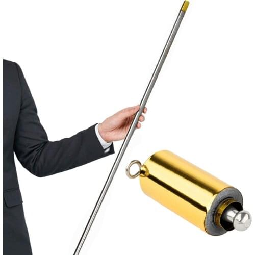 110CM Stage Telescopic Toy Lightweight Sticks Pocket Portable Magic Wand Stainless Steel Appearing Cane Trick Prop Professional
