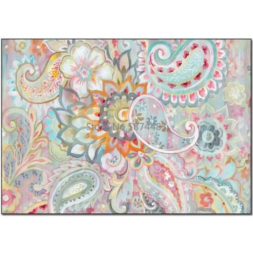200*300cm American Abstract Water Color Cashew Flower Paisley Living Room Bedroom Bedside Carpet Floor Mat Customization