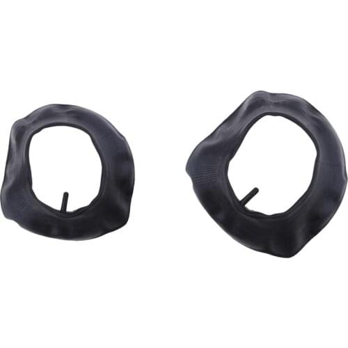 2x 6inch Rubber Motorcycle Bike Tire Interior Inner Tube & Valve Stem For Wheelbarrows Tractors Mowers Carts