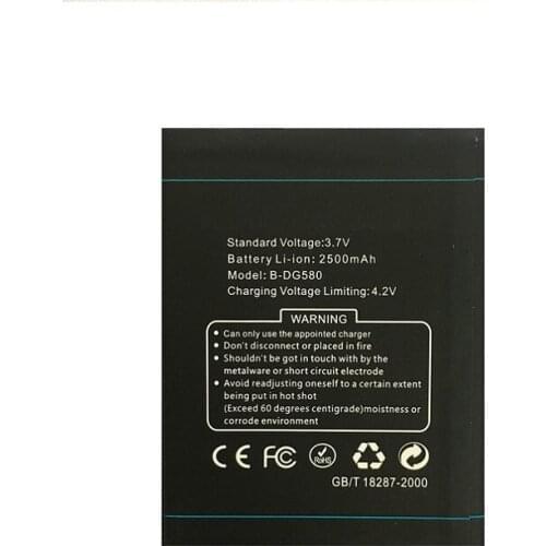 3.7V 2500mAh B-DG580 cell phone battery For DOOGEE KISSME DG580 Battery