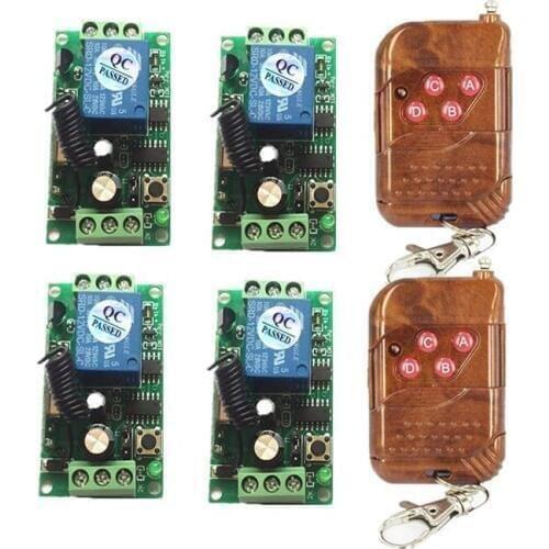 DC12V 1CH 10A Wireless RF Remote Control Switch Transmitter+ Receiver For Access/door System