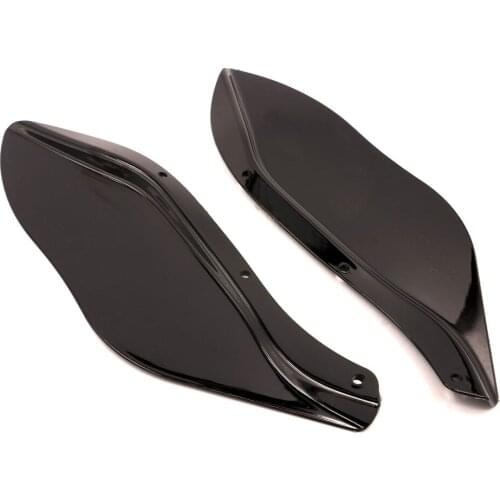 Side Wings Windshield Air Deflectors Airflow Windscreen for Harley Touring Street Electra Glide FLHR FLHT FLHX 1996-2007