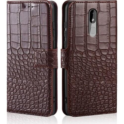 For Nokia 3 TA-1032 case Flip Crocodile texture Leather Phone Card Holder Stand Cover for Nokia 3 TA-1032 Case Wallet Coque