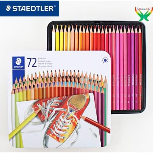 Staedtler color lead oil color pencil 36/72 color painting color lead art students professional hand-painted color lead iron box