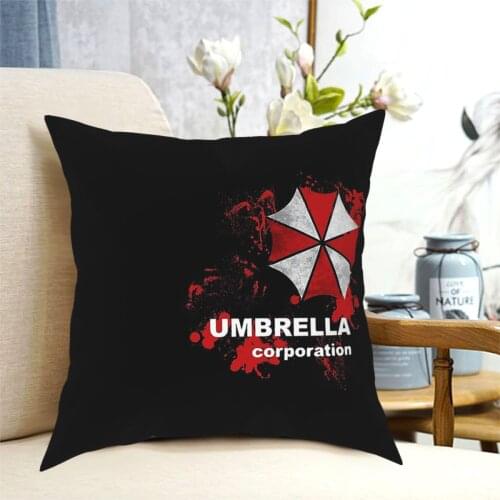 Umbrella Corporation Pillowcase Printing Polyester Cushion Cover Decoration Throw Pillow Case Cover Home Square 40X40cm