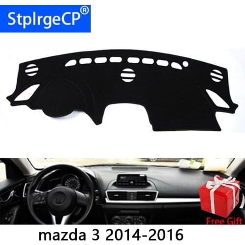 For mazda 3 2014 2015 2016 2017 Car Styling Dash Mat Dashmat Dashboard Sticker Cover Sun Shade Dash Board Cover Carpet