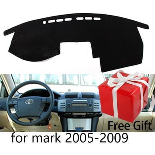 For Toyota mark x 2004-2009 dashboard mat Protective pad Shade Cushion Pad interior sticker car styling accessories