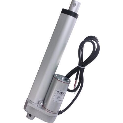 SOViK Electric Linear Actuator 150mm Stroke 12V DC Motor Heavy Duty 750N Load Include Mounting Brackets
