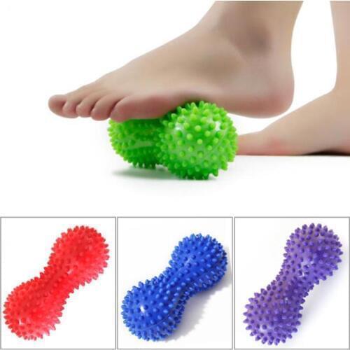 1PC Peanut Shape Massage Yoga Fitness Ball Relieve Body Stress PVC Foot Spiky Muscle Massager Ball Foot Massager