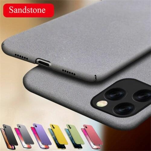 Luxury Matte Scrub Anti-Skid Case For iPhone 12 11 Pro SE 2 2020 X XR XS Max 6 6S Plus 7 8 Plus Slim Hard PC Back Cover
