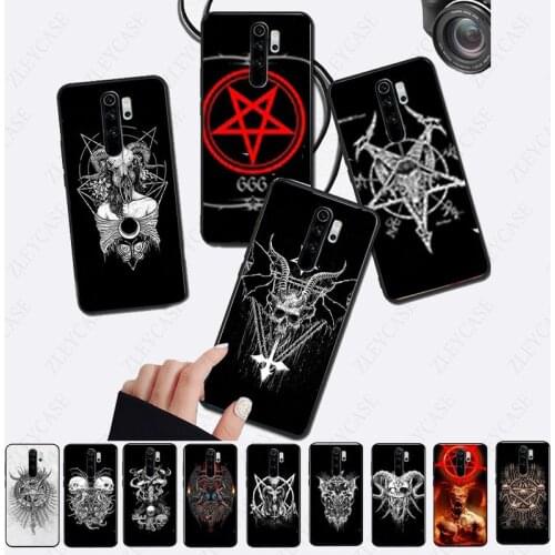 Soft Phone Cover For xiaomi Redmi Note8pro note7 7 8 note9s mi8se mi9 mi10 mi9T mi note10 Pentagram 666 Demonic Satanic