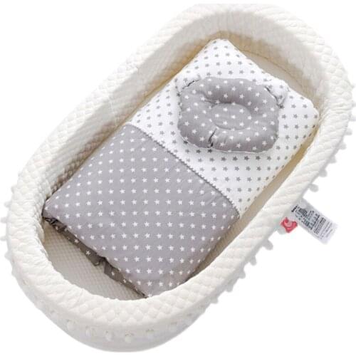 New Multi-Function Baby Nest Bed For Boys Girls Portable Travel Bed Infant Cotton Cradle Crib Baby Newborn Movable Bed Baby Bed