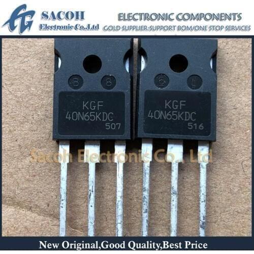 New Original 10PCS/Lot KGF40N65KDC 40N65KDC 40N65 or KGF40N65KDA or KGF40N60KDA 40N60KDA TO-247 40A 650V Power IGBT