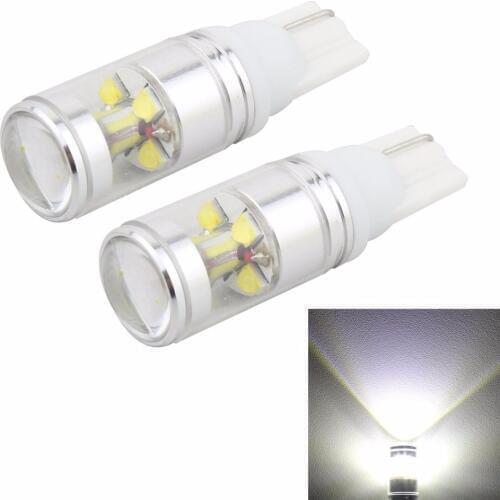 Pair 30W 6*5W Cree Chips LED T10 W5W 12V-24V Wedge Light Bulb Dashboard Tail Parker Trunk Plate Lights
