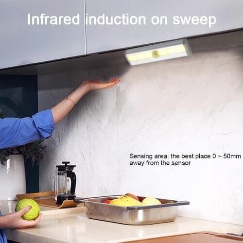 Under Cabinet Light PIR Motion Sensor Human Induction Cupboard Wardrobe Lamp Smart LED Closet Light
