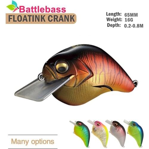 2021 NEW Hot Sale Arrival Fishing Lure 65mm 16g Mini Crankbait Floating Pesca Top Quality Hard Bait For Bass Perch Pike Trout