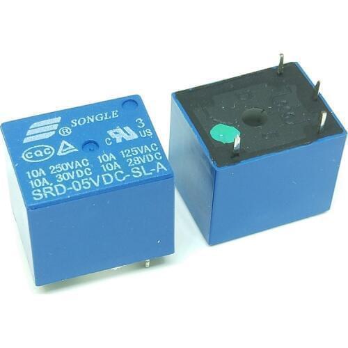 Relays SRD-05VDC-SL-A SRD-12VDC-SL-A SRD-24VDC-SL-A SRD-48VDC-SL-A 05V 12V 24V 48V 10A 250VAC 4PIN
