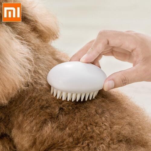Xiaomi Pet Dog Silicone Comb Hair Removal Massage Brush Smooth Surface Bath Cleaning Supplies