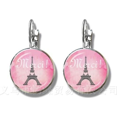 Thank You Teachers Love Heart Pattern Stud Earrings Chic Thanksgiving Teacher School Party Gifts Souvenir Teachers' Day Gift