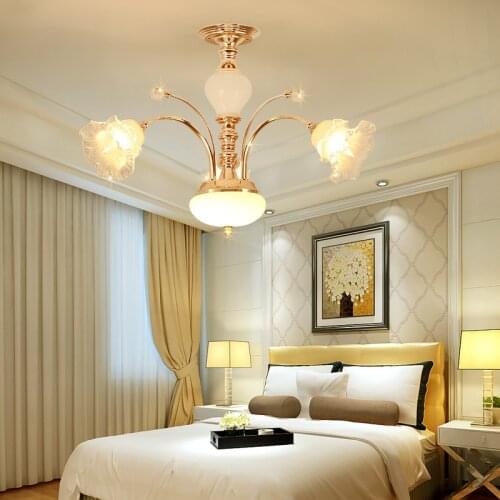 LED Chandeliers Lighting Crystal Lamp For Kitchen Kids Bedroom Dining Table Study Hanging Light Loft Chandelier lampki