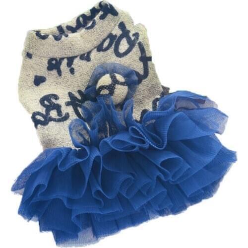 Dog Tutu Winter Dog Dress Sweater Skirt Cat Puppy Clothing Yorkie Yorkshire Poodle Pomeranian Small Dog Costumes Pet Outfit