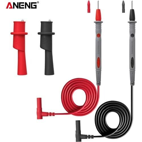 1Pair Thin Tip Needle Multimeter Universal Digital 1000V 20A Multi Meter Test Lead Probe Wire Pen Cable Multimeter Tester