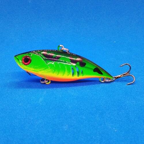 1PCS 6.5cm/11g Sinking VIB Fishing Lure Lipless Crankbait Artificial Hard Bait All Depth Winter Pike Bass Fishing Tackle