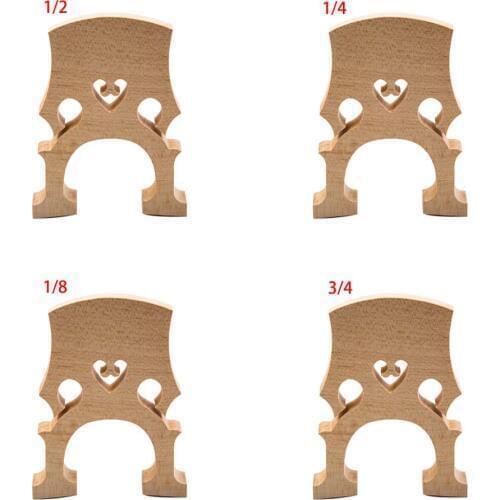 1 Pcs Exquisite Cello Bridge 4/4 3/4 1/2 1/4 1/8 Top Quality Maple Wood