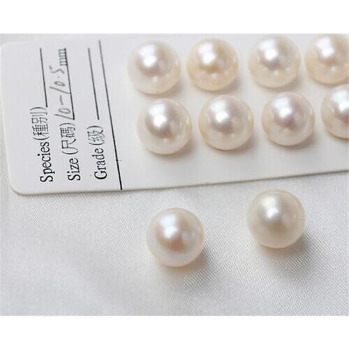 Hot Sale 10mm 11mm Big Round Loose Pearl Beads DIY Jewelry Making Real Natural Fresh water Pearls