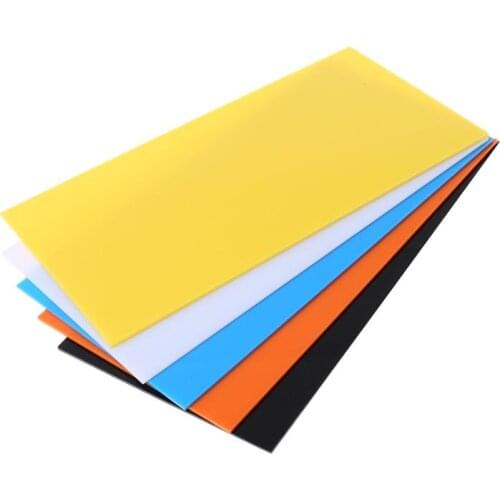 10X20cm Plexiglass Board Colored Acrylic Sheet DIY Toy Accessories Model Making