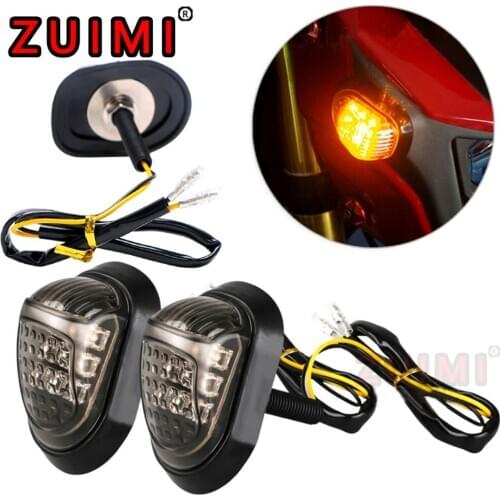 2pcs / Corner Signal Light Led Motorcycle Turn Signal 2w M10mm12v 9smd For Honda Msx Little Monkey Modification Turn Indicator