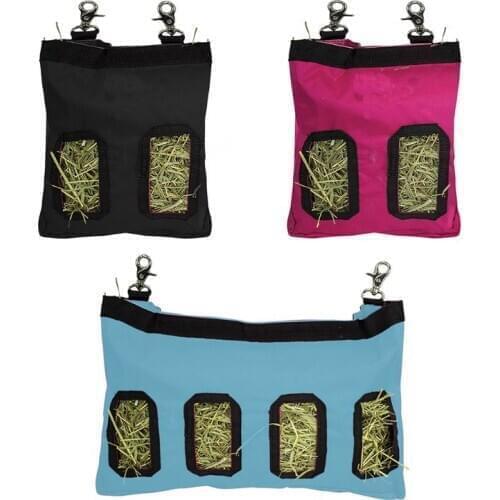 2021 New Hay Bag Hanging Feeder Holder Feeding Dispenser Container for Small Animals Pet