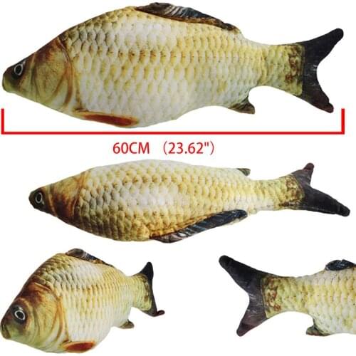 3D Carp Fish Cushion Pillow Animal Plush Toy Children Gift Home Decor 20cm/7in Y4QA