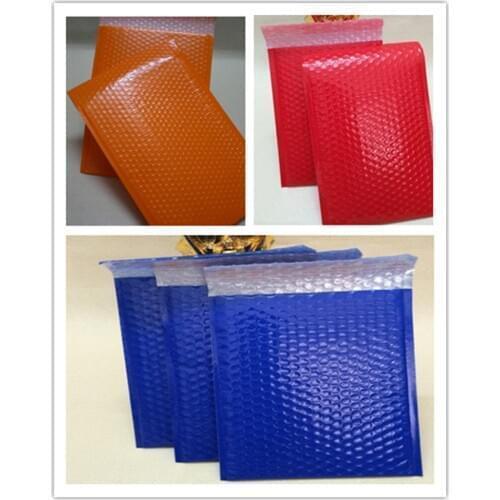 60pcs/lot Blue/Orange/Red Film Bubble Envelope Courier Bags Waterproof express mailer bag