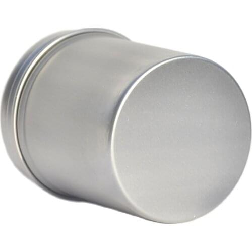 80G silver aluminum jar pot tin bottle for tea art nail mask cream essence gel moisturizer skin care packing