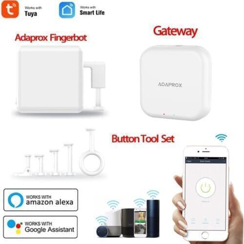 Adaprox Fingerbot The Smallest Robot Smart Life/Tuya/Adaprox APP Control Smart Mechanical Arms Works With Alexa Google Assistant