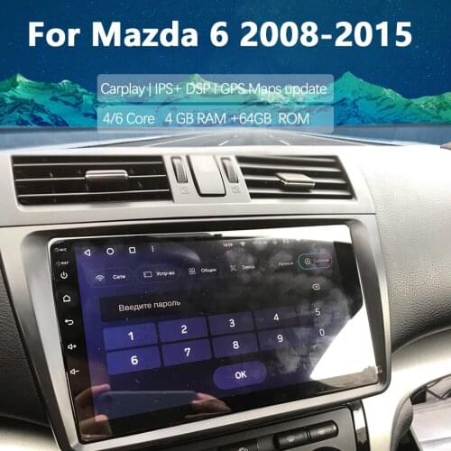 With Carplay Canbus Car Radio For Mazda 6 2009 2010 2011 Android Auto Multimedia Video Player Navigation Autoradio HU