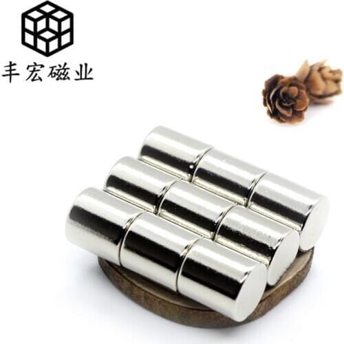 D9 * 10 magnetic core quantity is large, electroplated NdFeB magnet is small cylindrical magnetic steel, circular strong