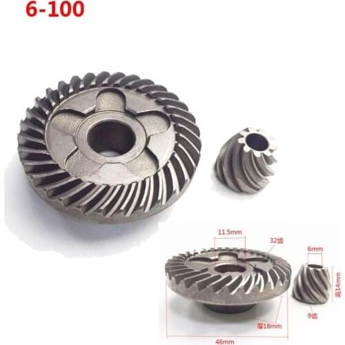 Angle Grinder Gear For Bosch 6-100 Helical Dongcheng 03-100A Grinder Fine Power Tool Accessories