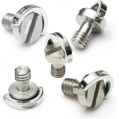 GloryStar 50pcs Camera Tripod Captive 1/4 Inch Folding D-Ring Adapter Screw Cam Tripod Monopod Quick Release Plate for Camera