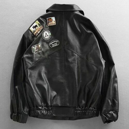 Houzhou Men's Faux Leather Jackets